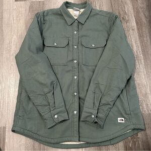 The North Face Women's Olive Shirt Jacket Sherpa lined shacket